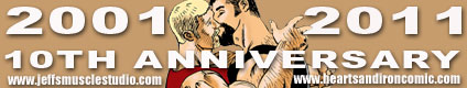 Jeff's Muscle Studio - HEarts and Iron comic 10 year anniversary