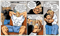 John and Carl deabate goingout or staying home, John shows off muscles