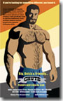 Ad for Chute with bearish man artwork