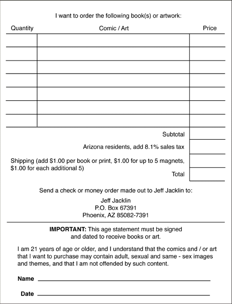 order form and age proof statement