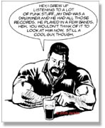 John at dinner with Carl, reminiscing