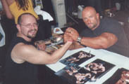 Me shaking hands with bodybuilder Branch Warren
