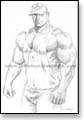 Massive bodybuilder with frayed tank top