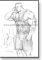 Huge bodybuilder takes cell phone call; study of big calves