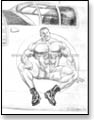 Musceman aircraft "nose" art