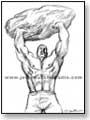 Strongman presses boulder overhead