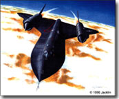 SR-71 acrylic painting